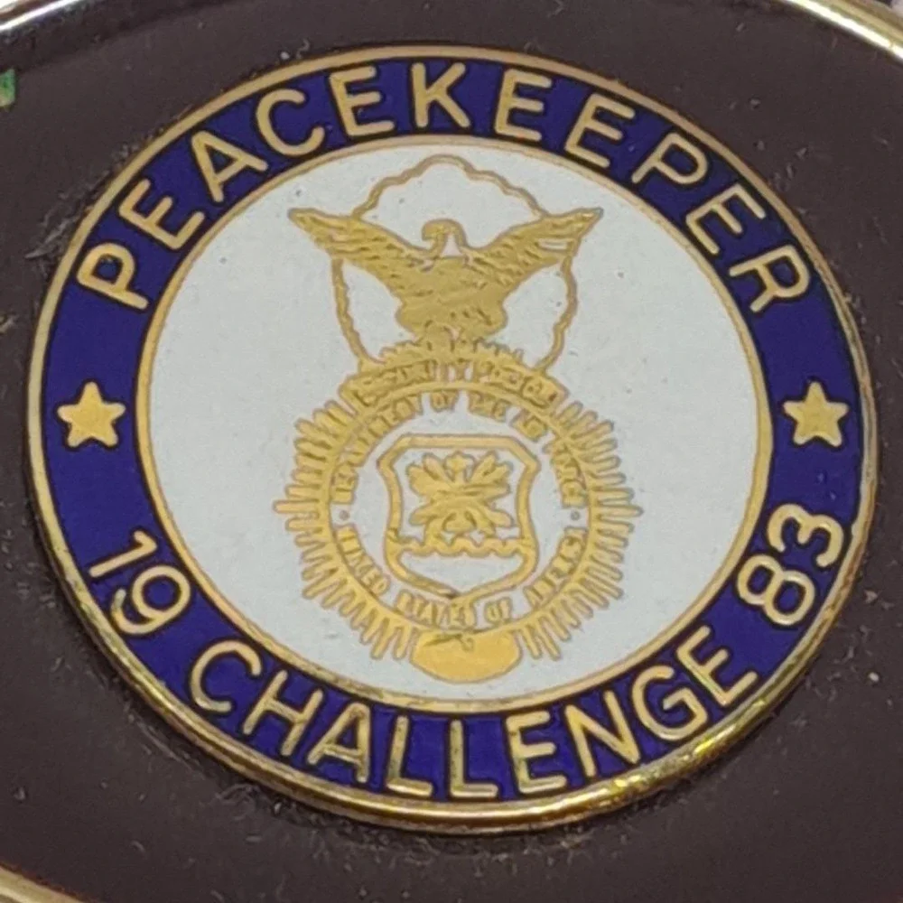 Peacekeeper Challenge 1983 Eagle Seal Gold Tone Commemorate Small 2